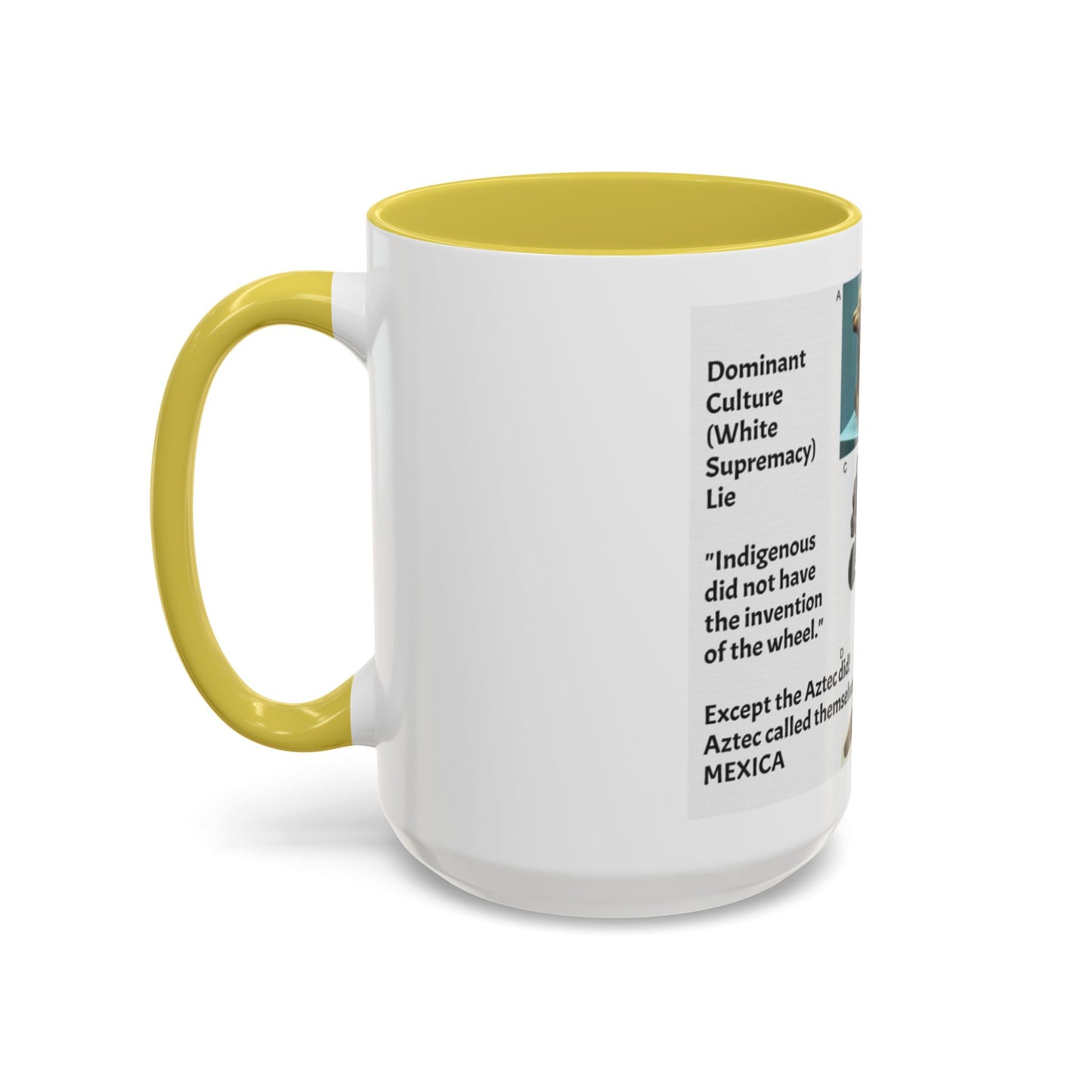 Aztec Artifact Photos Collage Coffee Mug (11oz/15oz)