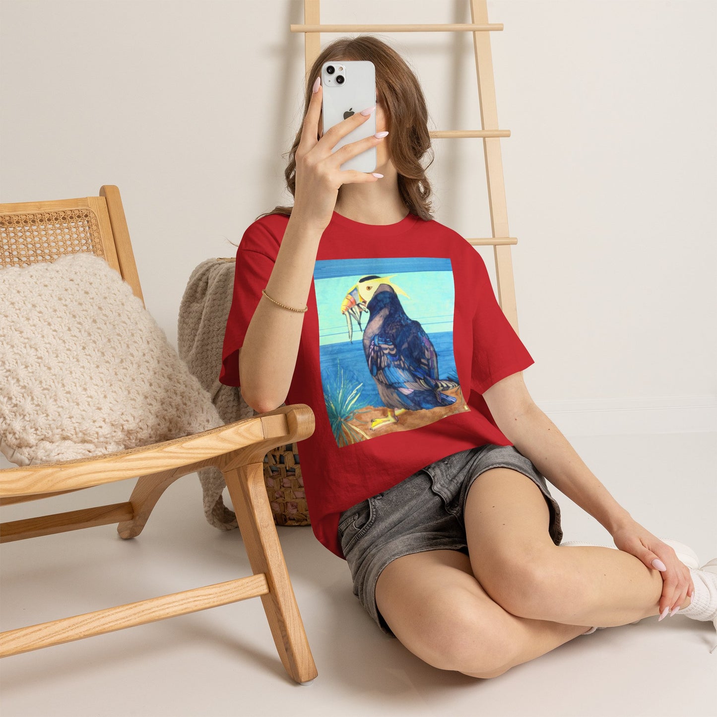 Puffin Beach Tee — Vintage Seaside Bird Graphic T-Shirt