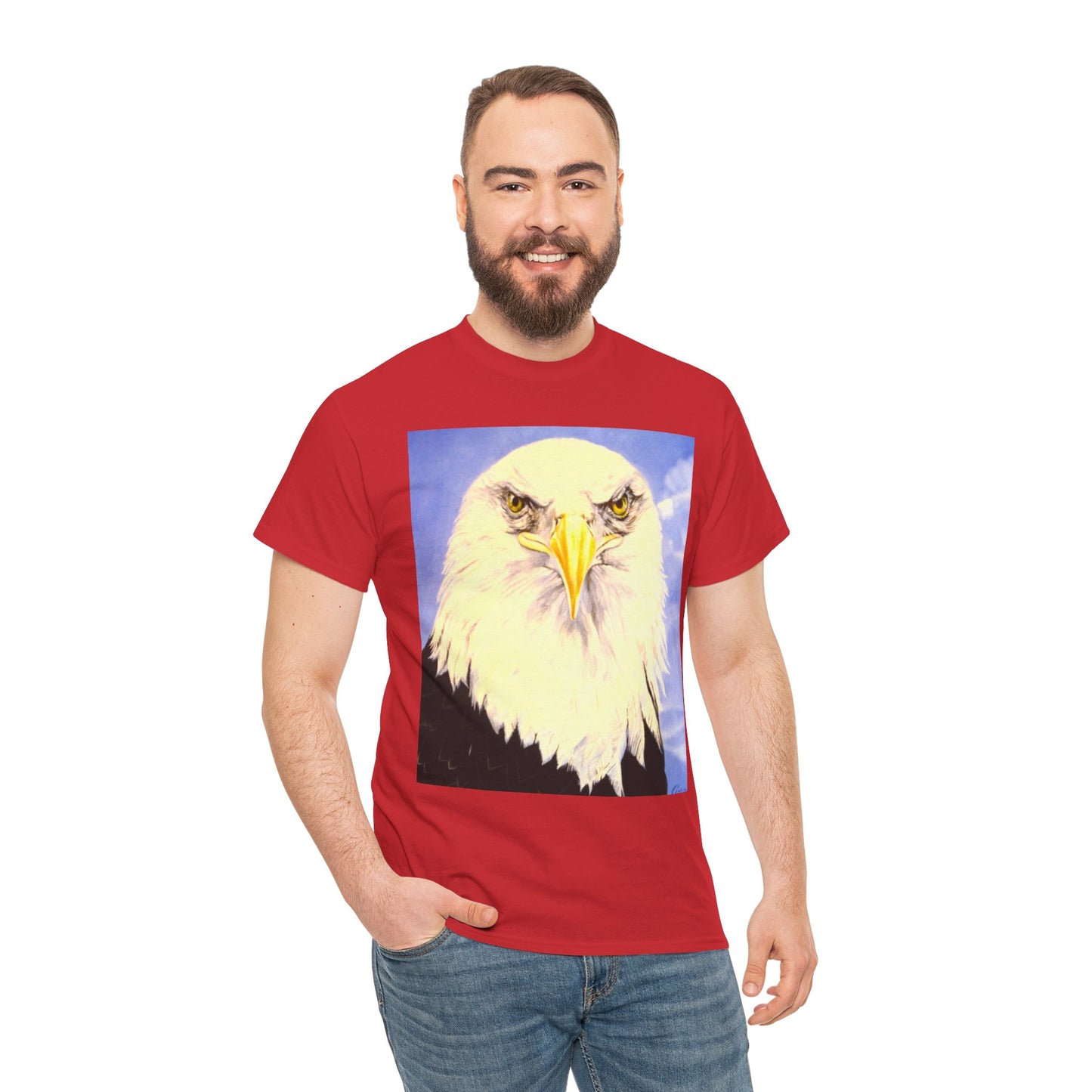 Bald Eagle Graphic Tee — Patriotic Vintage Bird T-Shirt with Arrow Back Design