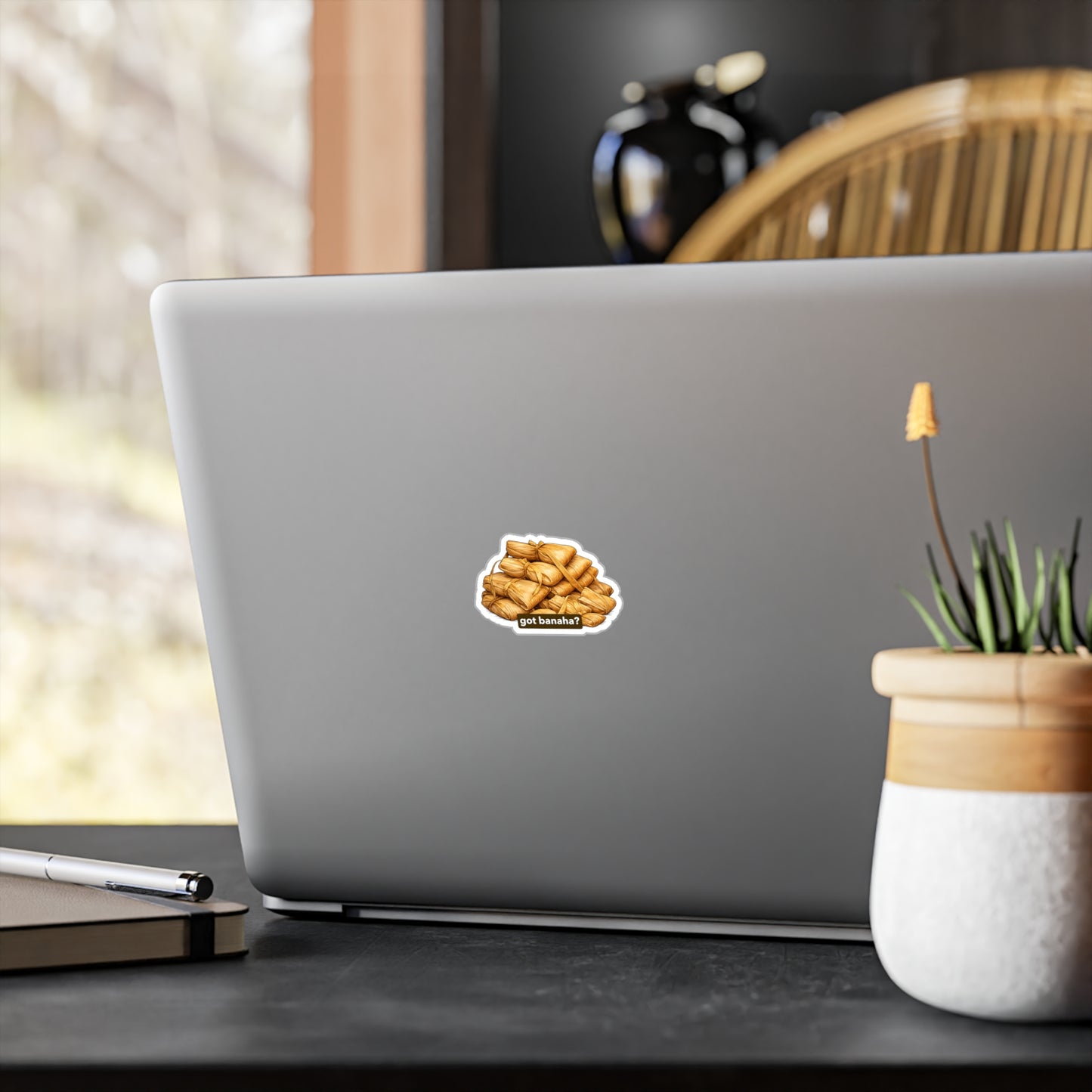 Got Banaha? Tamales Sticker — Kiss-Cut Vinyl Decal for Foodies & Cultural Gifts