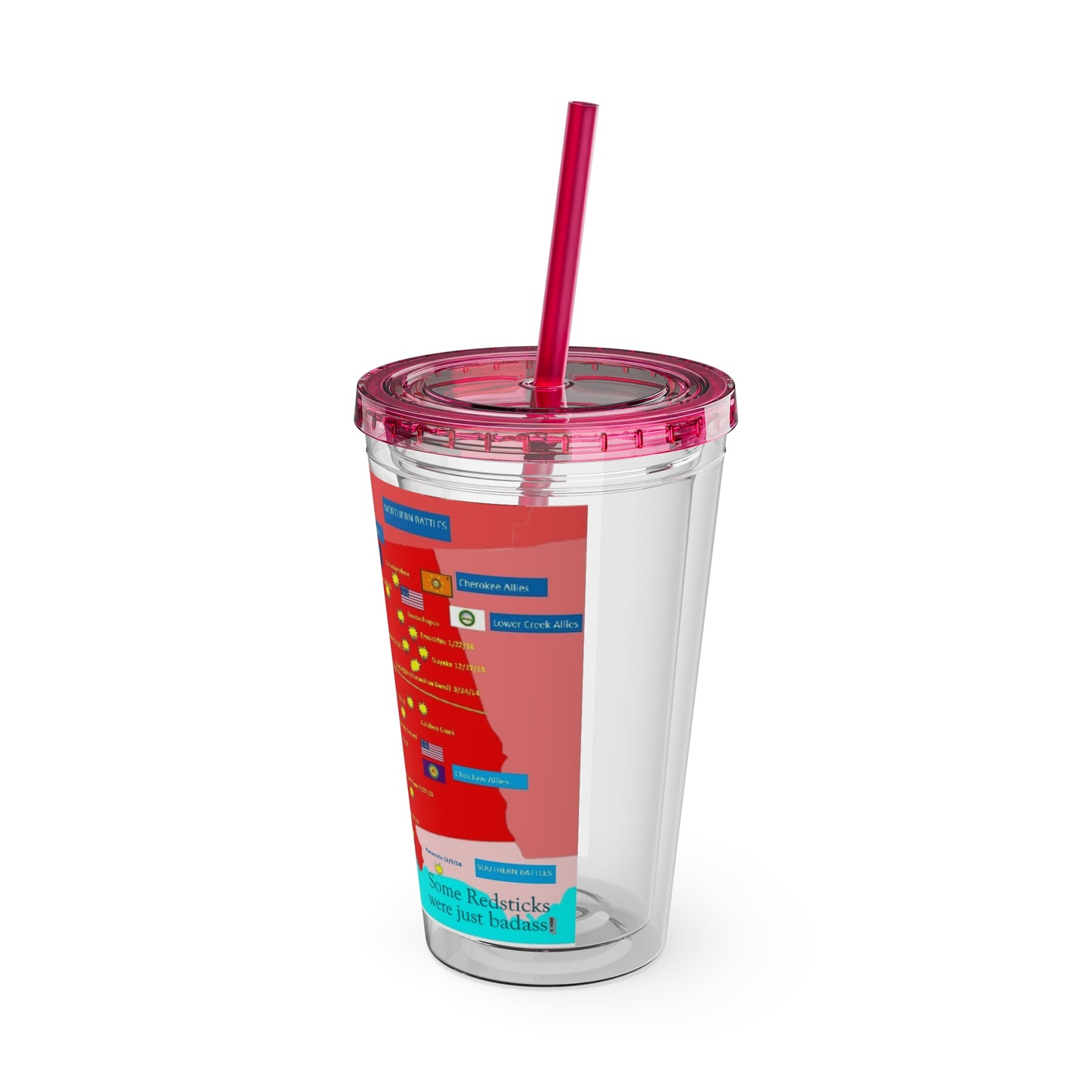 Opothleyahola Sunsplash Tumbler with Straw, 16oz