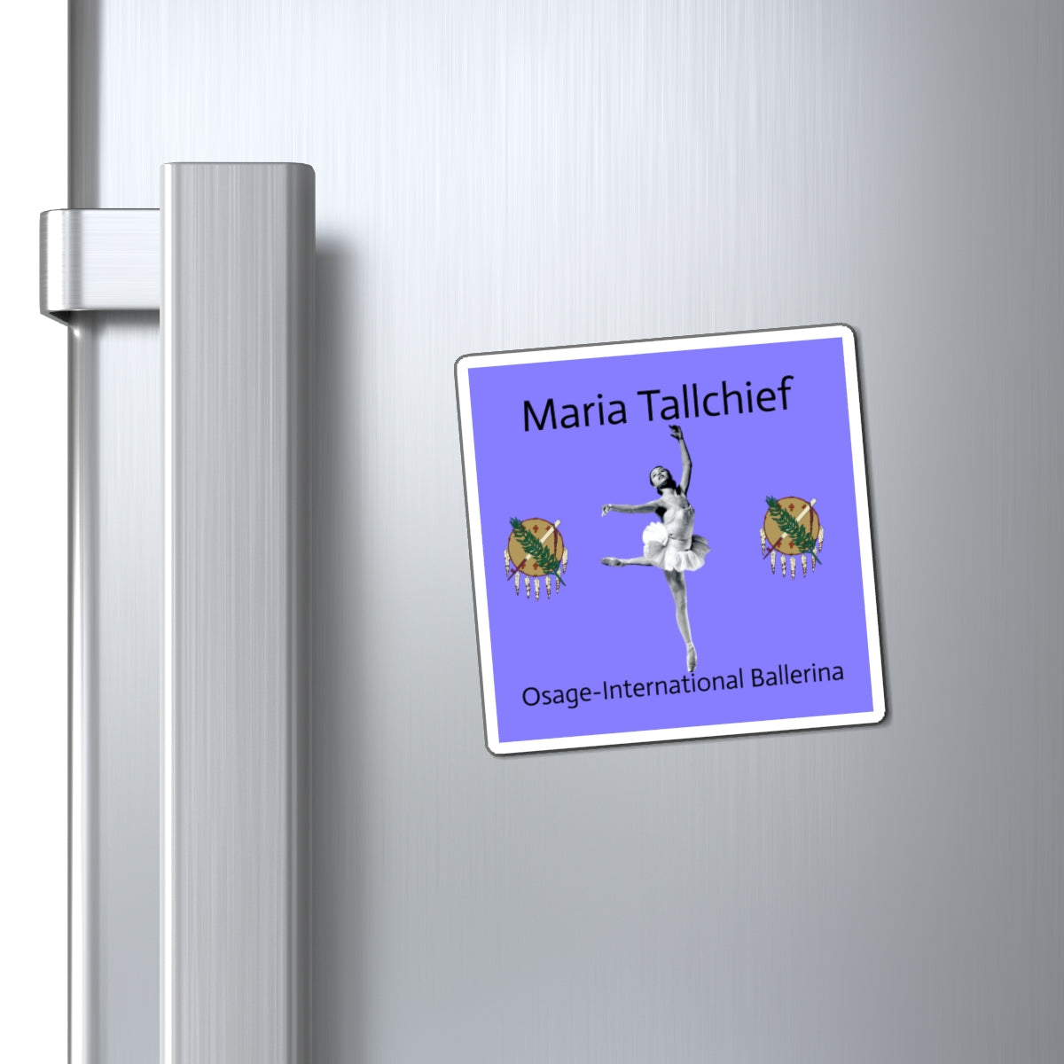 Maria Tallchief Magnet — 'Osage–International Ballerina' Vintage Ballet Fridge Magnet