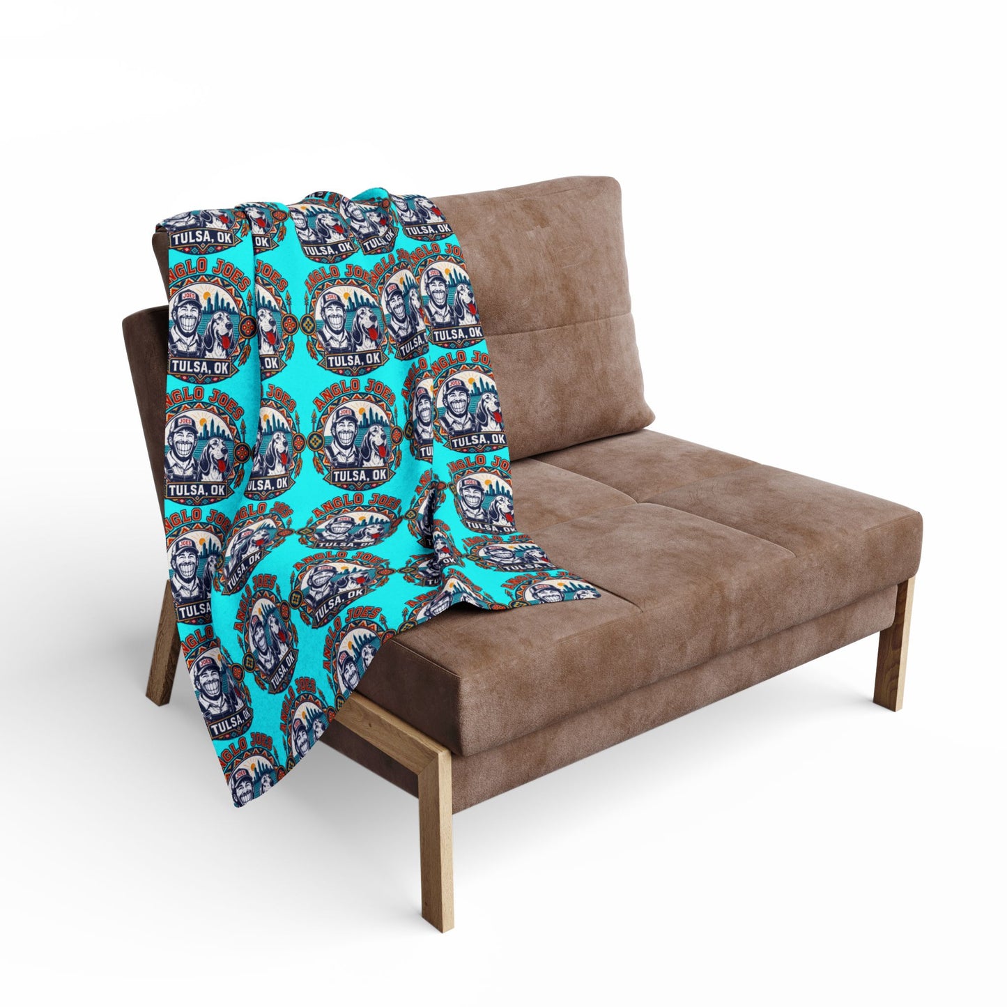 Anglo Joes Arctic Fleece Blanket — Tulsa, OK Polar Seal Pattern Throw