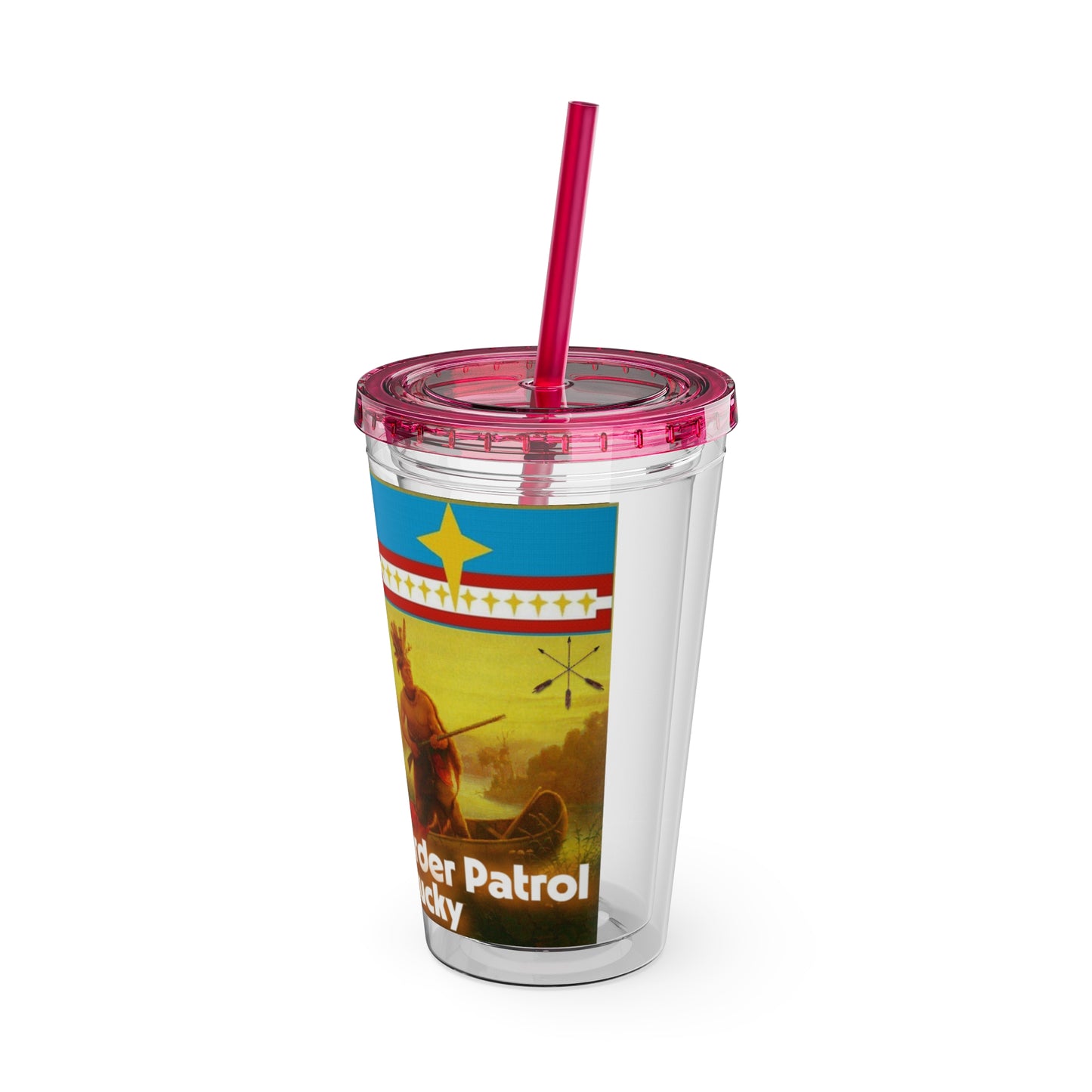 Shawnee N Sunsplash Tumbler with Straw, 16oz