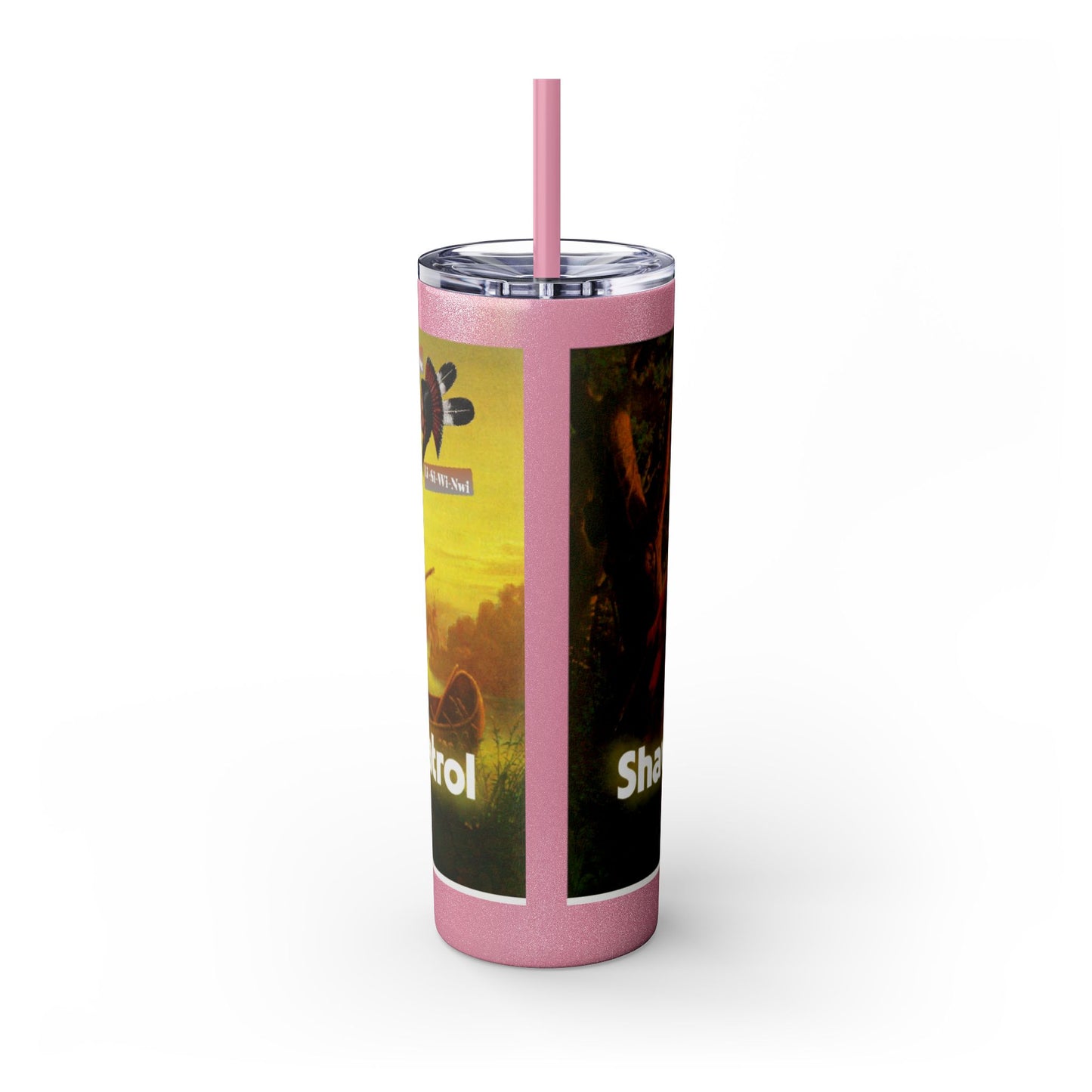 Shawnee Absentee Skinny Tumbler with Straw, 20oz