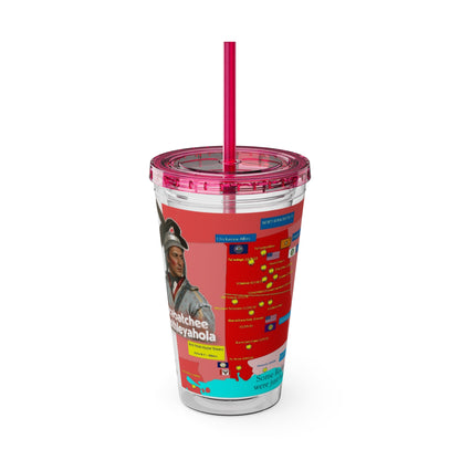 Opothleyahola Sunsplash Tumbler with Straw, 16oz