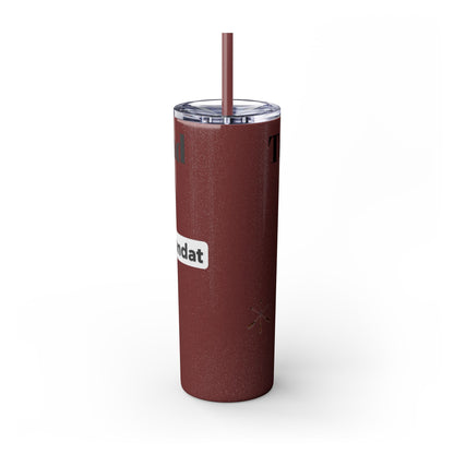 Wyandotte Skinny Tumbler with Straw, 20oz
