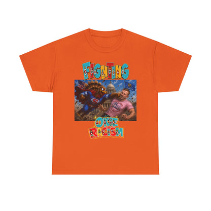 Turkey Fighting Racism Graphic Tee — Bold Retro Photo Design