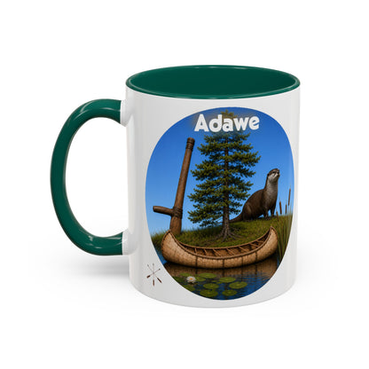 Ottawa Adawe Otter Canoe Mug — Nature Wildlife Coffee Cup (11oz & 15oz)
