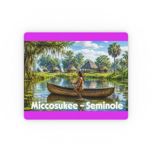 Miccosukee Seminole Canoe Mouse Pad — Scenic Everglades Native Art