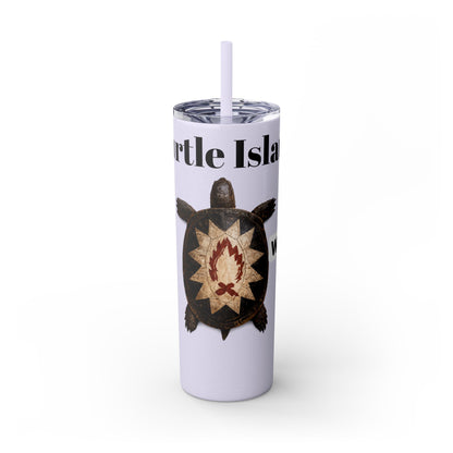 Wyandotte Skinny Tumbler with Straw, 20oz