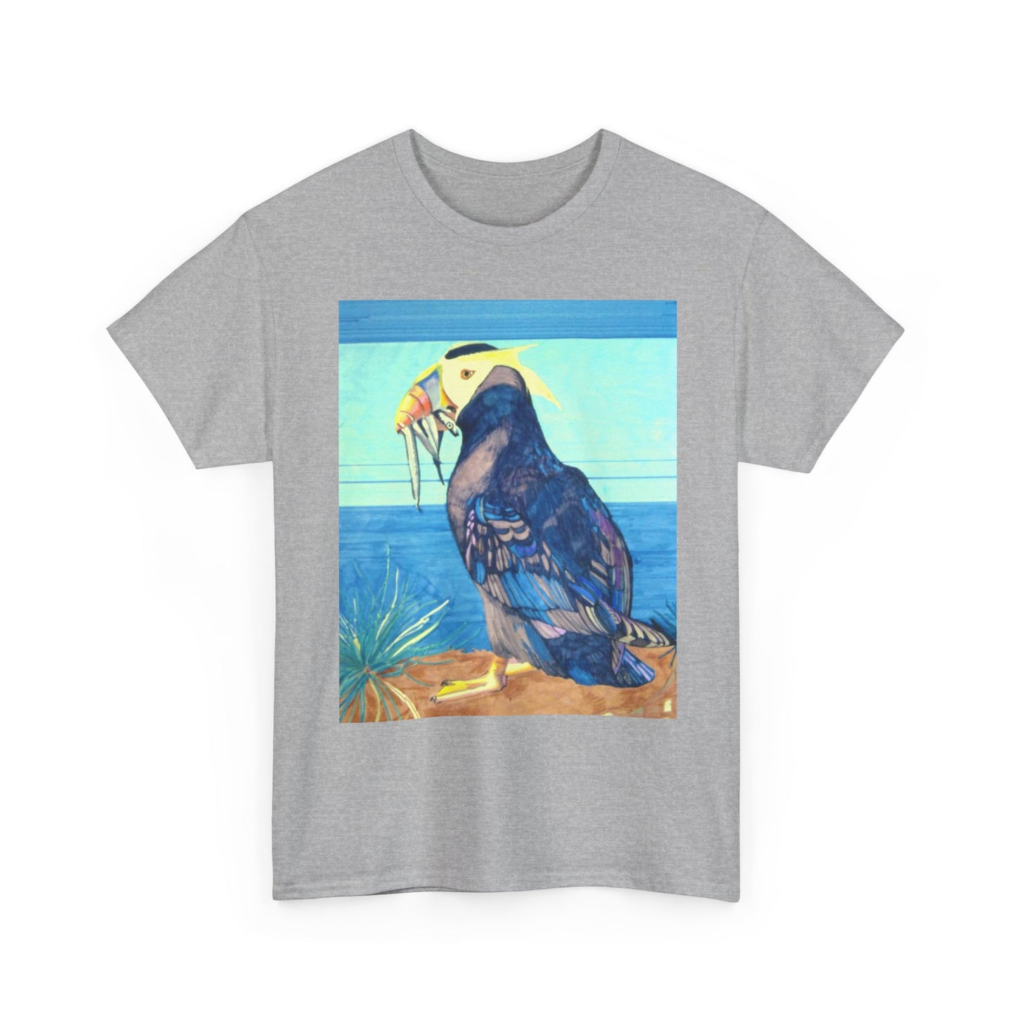 Puffin Beach Tee — Vintage Seaside Bird Graphic T-Shirt