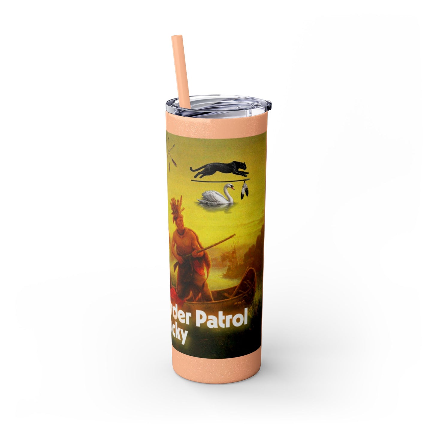 Shawnee East Skinny Tumbler with Straw, 20oz