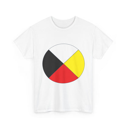 Native Medicine Wheel Tee — Four Directions Circle Design T-Shirt