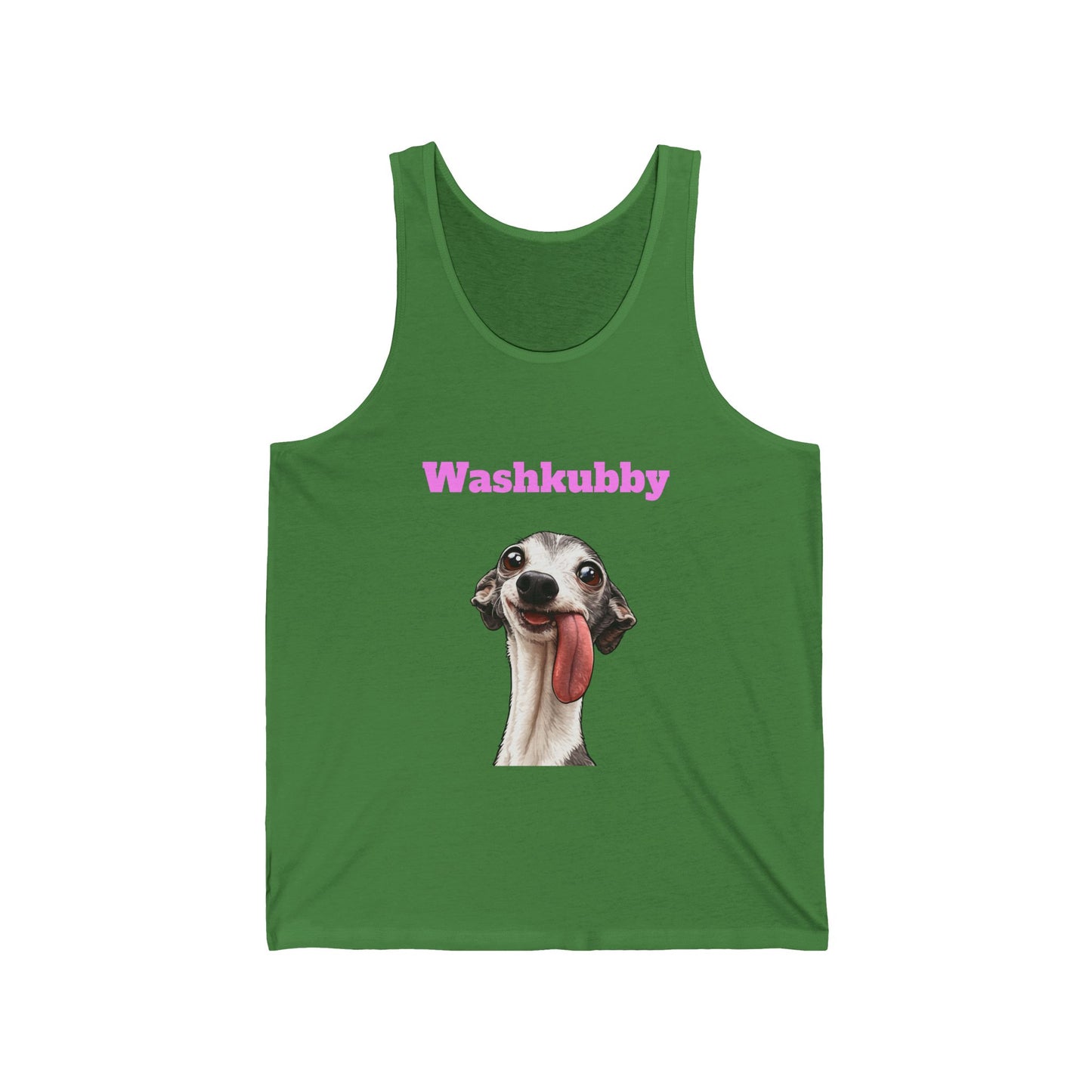Washkubby Dog Tank Top – Funny Greyhound Tongue Tee