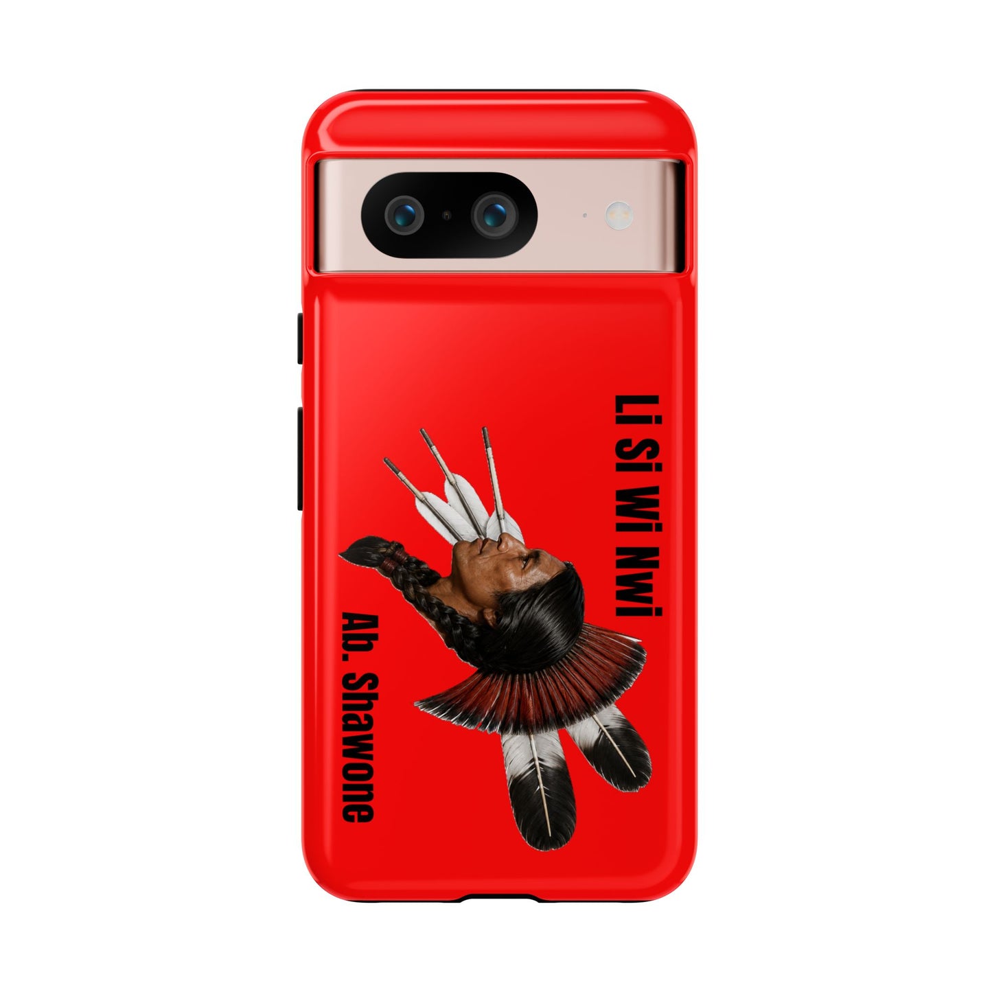 Absentee Shawnee Headdress Phone Case — 'Li Si Wi Ni' Design
