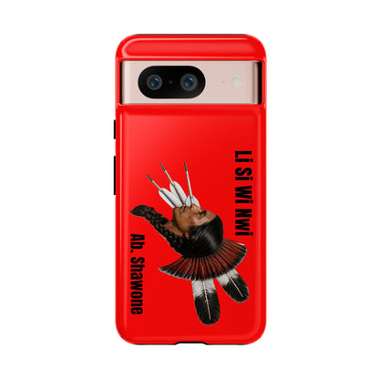 Absentee Shawnee Headdress Phone Case — 'Li Si Wi Ni' Design
