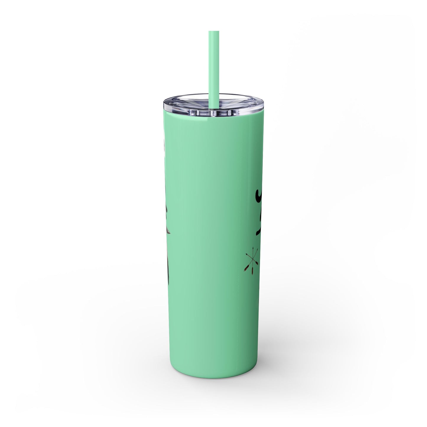 Shawnee East Skinny 20oz Tumbler with Straw — East Shawano River Swan & Otter Design