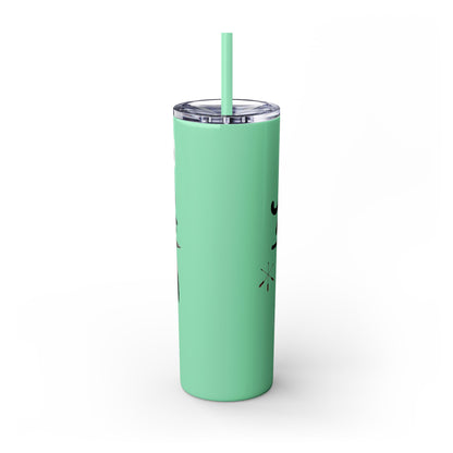 Shawnee East Skinny 20oz Tumbler with Straw — East Shawano River Swan & Otter Design