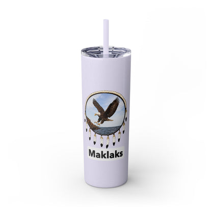 Modoc Eagle Skinny Tumbler – 20oz Straw Travel Cup (Maklaks)