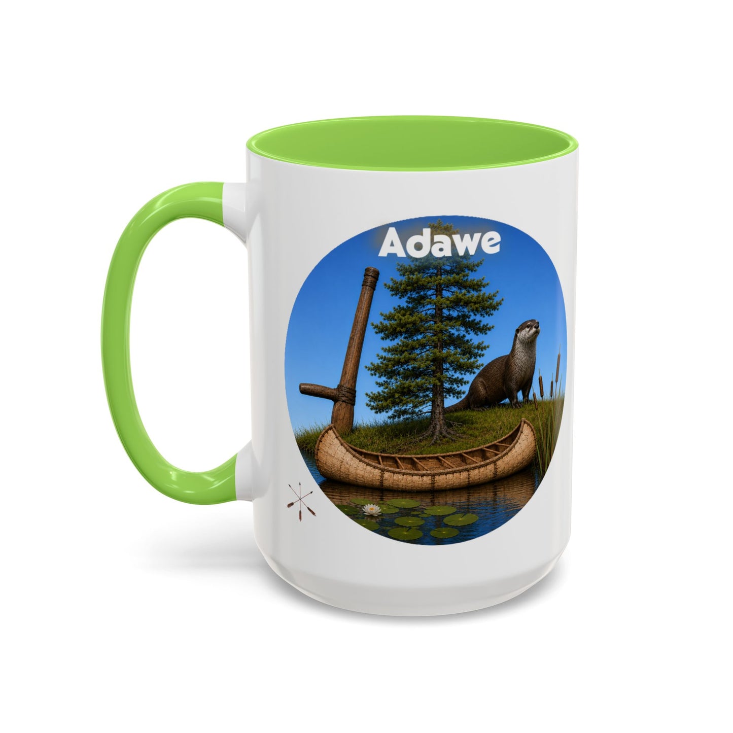 Ottawa Adawe Otter Canoe Mug — Nature Wildlife Coffee Cup (11oz & 15oz)