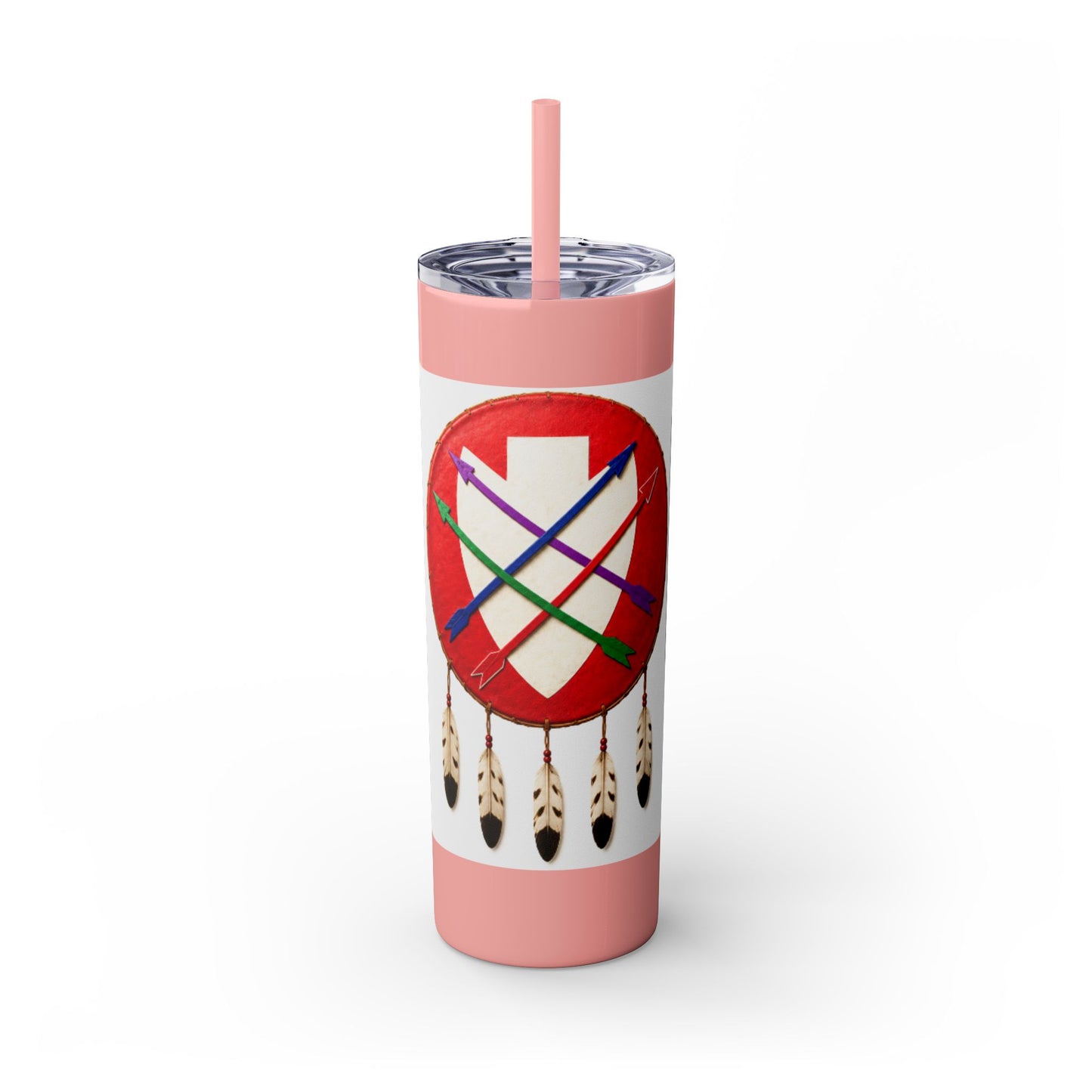 Peoria 20oz Skinny Tumbler with Dreamcatcher Shield Design