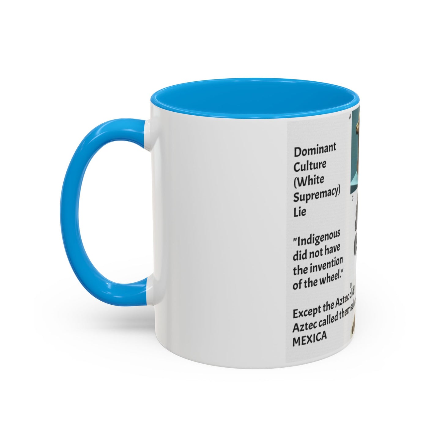 Aztec Artifact Photos Collage Coffee Mug (11oz/15oz)