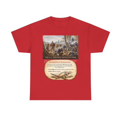 Chief Little Turtle Historical Battle Tee — "The U.S. Greatest Defeat by a Tribe" Cotton T-Shirt