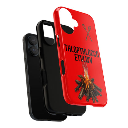 Thlopthlocco Protective Phone Case —  Text "THLOPTHLOCCO ETVLWV"