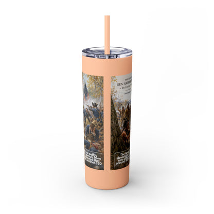 Miami Tribe Historical Skinny Tumbler 20oz — Native American Heritage Travel Cup