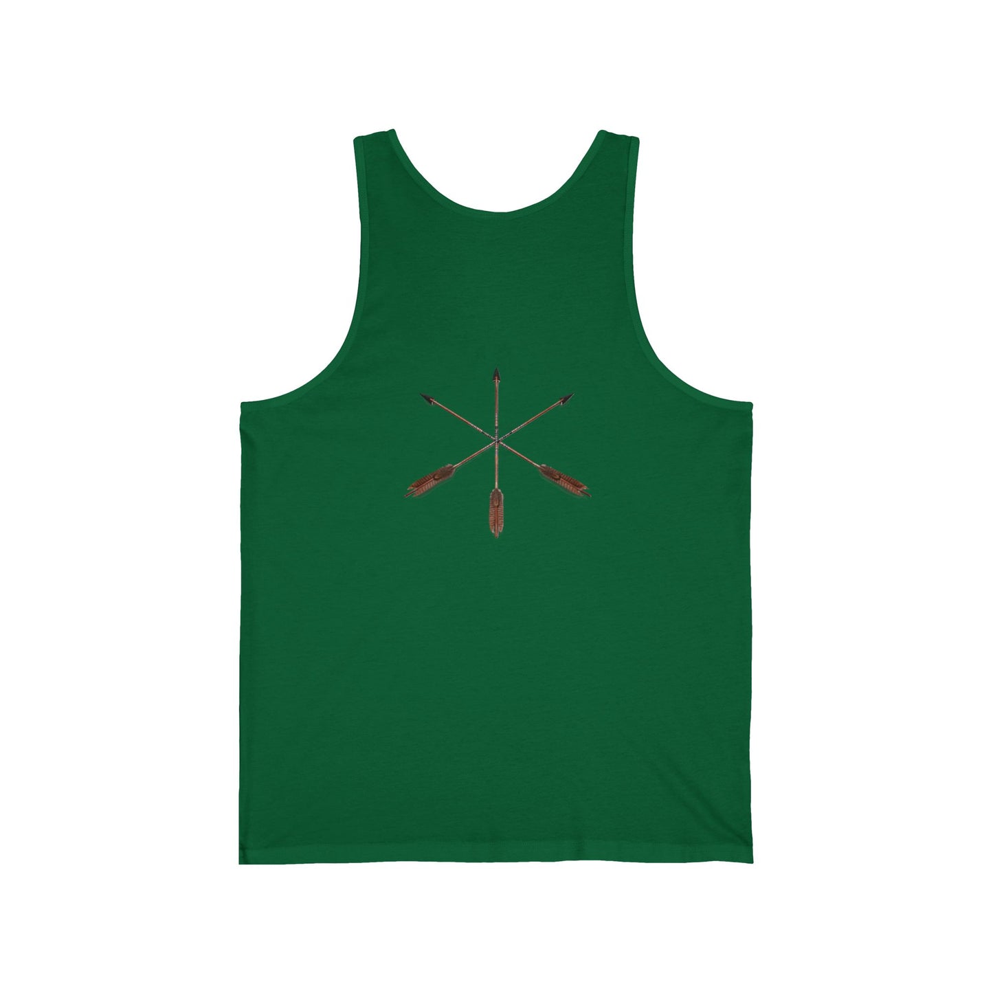 Wildlife Collage Tank Top — Elk, Bear & Arrow Tribal Summer Tee