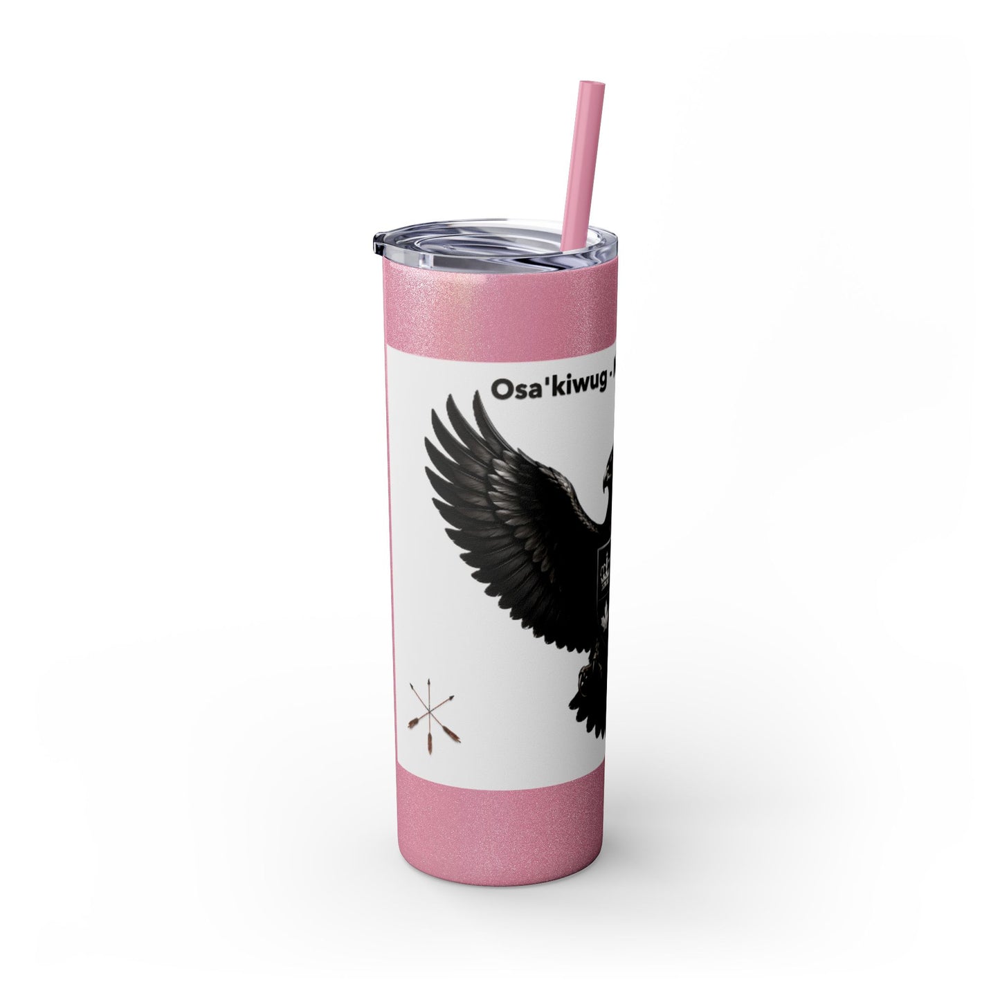 Sac Fox Skinny Tumbler with Straw, 20oz