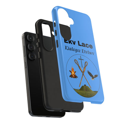 Kialegee Protective Phone Case — Custom 'Ekv Lace' Cross & Campfire Design