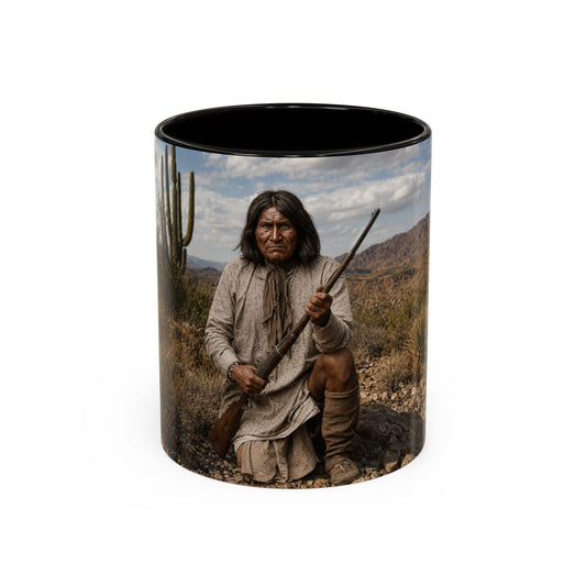 Ft. Sill Apache Desert Scene Coffee Mug — 'N'de' Southwest Landscape 11/15oz