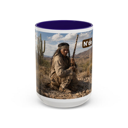 Ft. Sill Apache Desert Scene Coffee Mug — 'N'de' Southwest Landscape 11/15oz