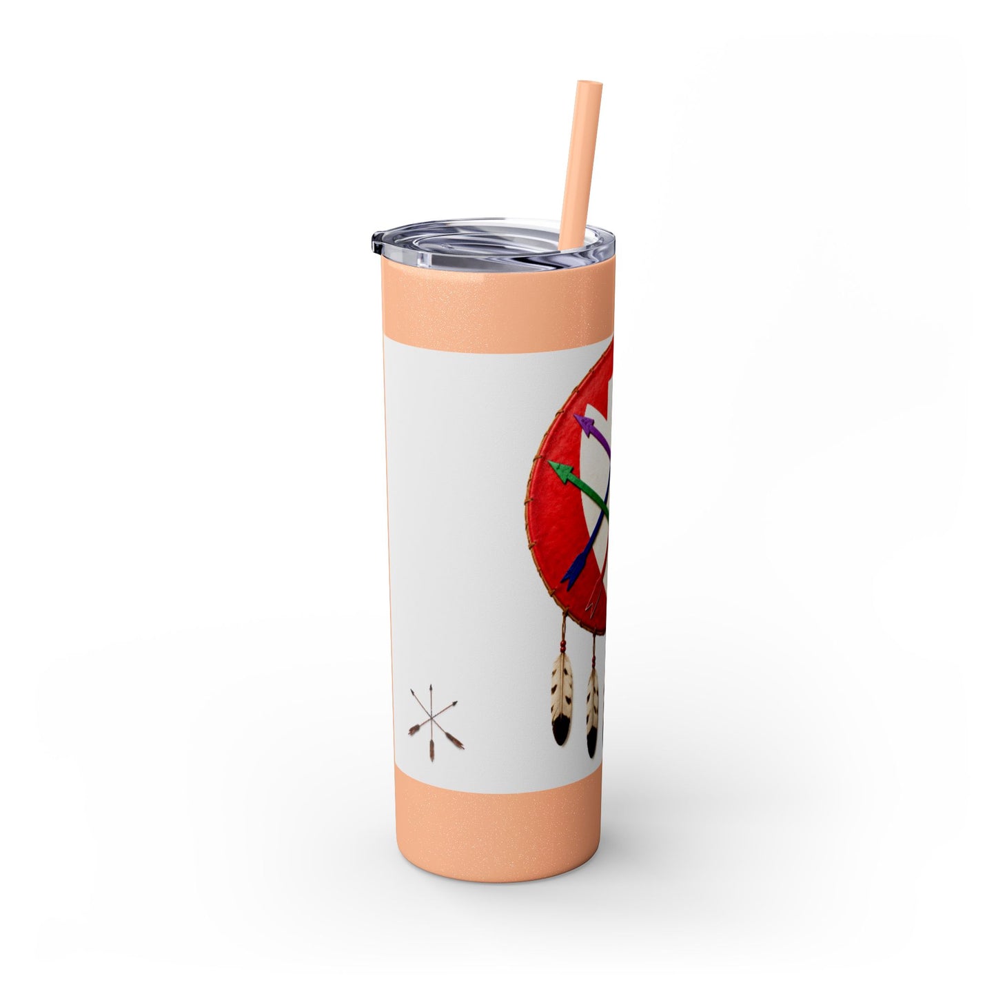 Peoria 20oz Skinny Tumbler with Dreamcatcher Shield Design