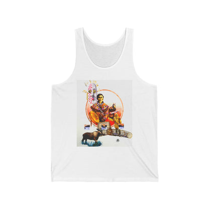 Athapaskan Tank Top — Western Cowgirl Art Tank with Arrow Back Design