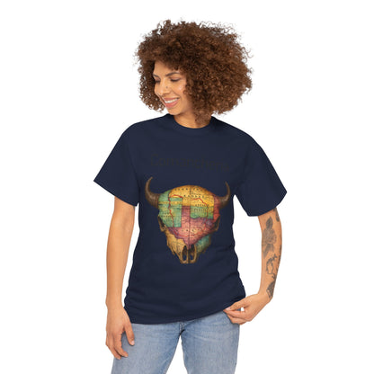 Comancheria Buffalo Skull T-Shirt — Western Map Graphic Tee