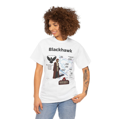 Blackhawk Rebel Trail Vintage Map Graphic T-Shirt