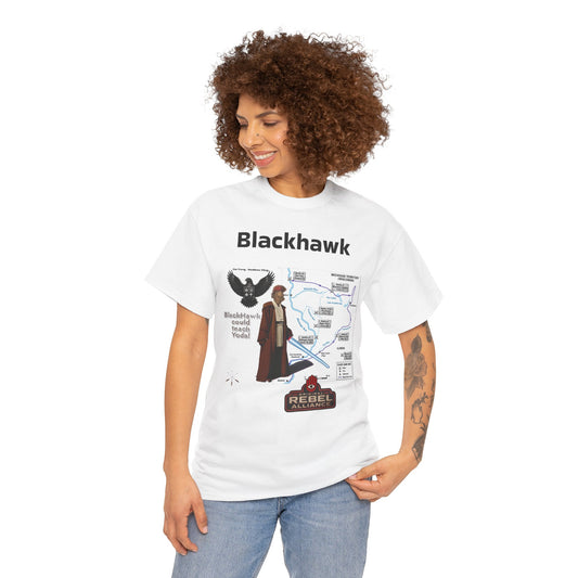 Blackhawk Rebel Trail Vintage Map Graphic T-Shirt