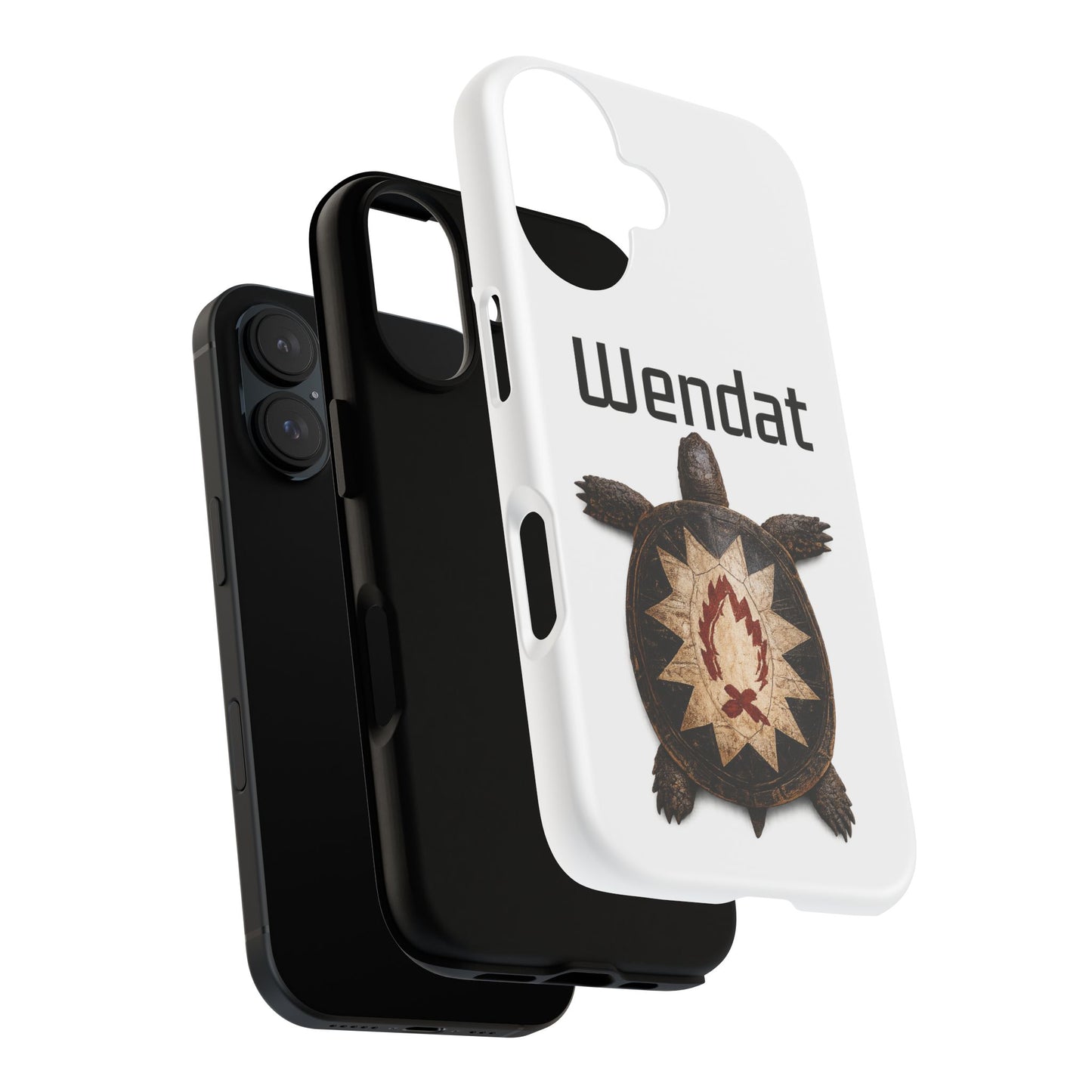 Wyandotte Wendat Turtle Phone Case — Indigenous Turtle Shield Design