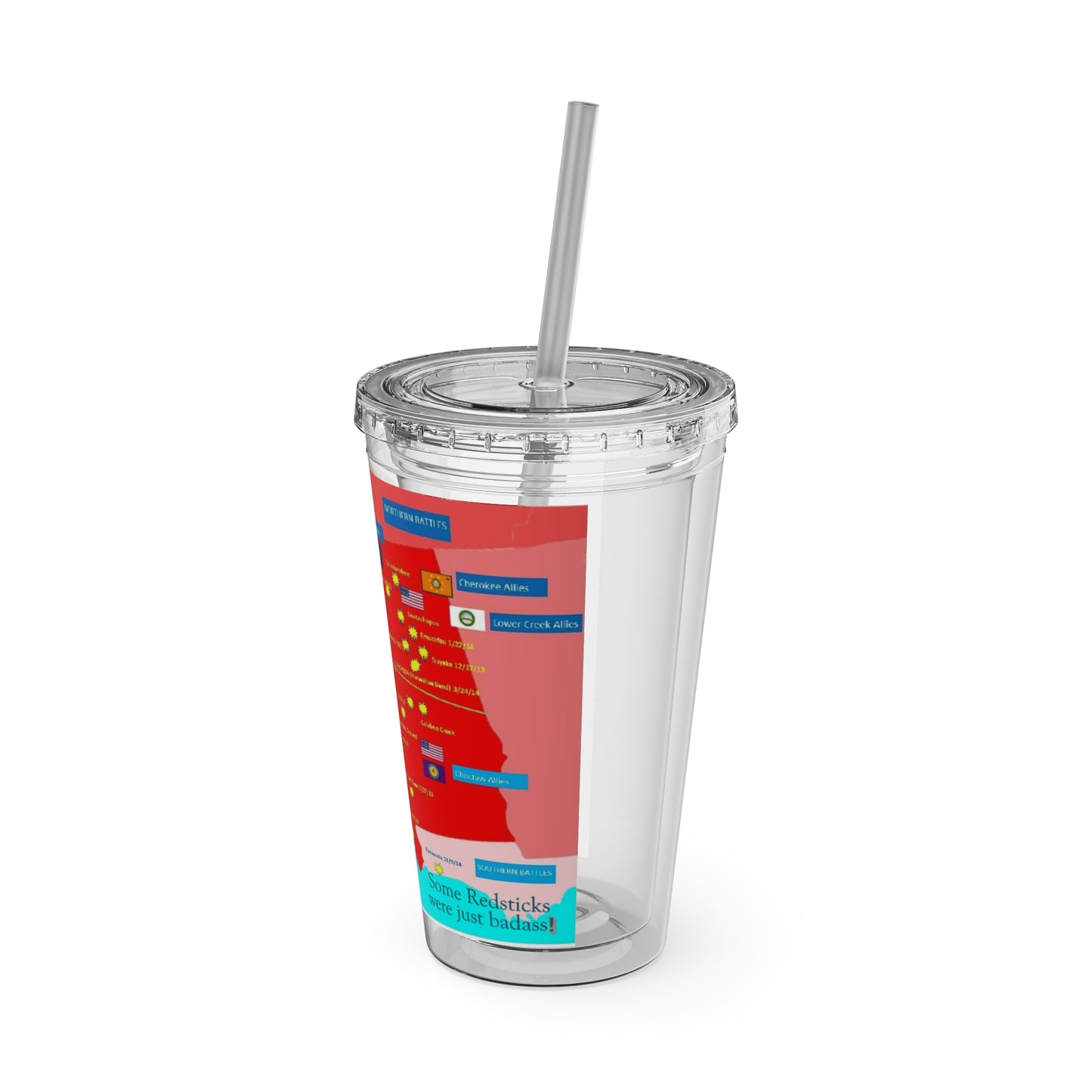 Opothleyahola Sunsplash Tumbler with Straw, 16oz