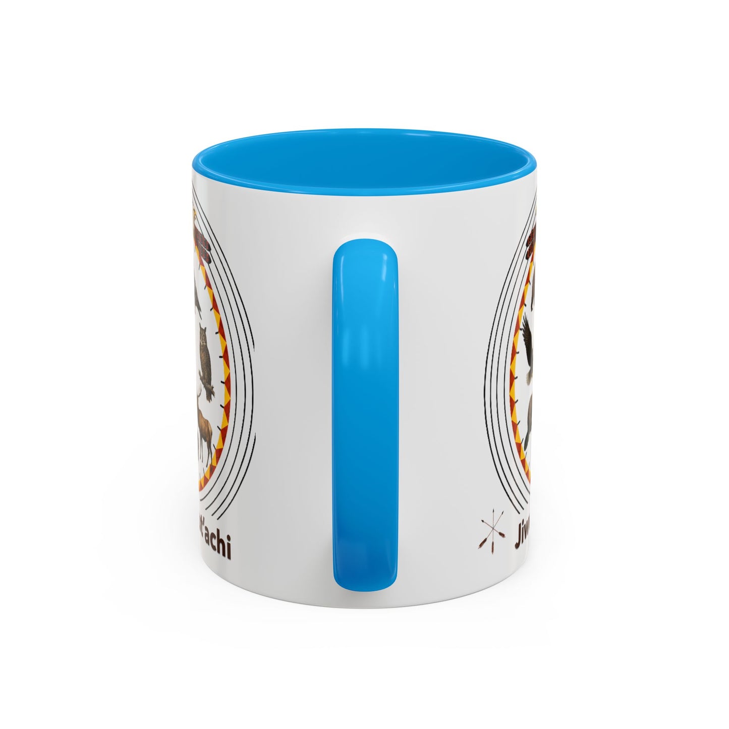 Otoe Missouria Native Animal Circle Mug – 'Jiwere-Nut'achi' Illustrated Coffee Cup (11oz/15oz)