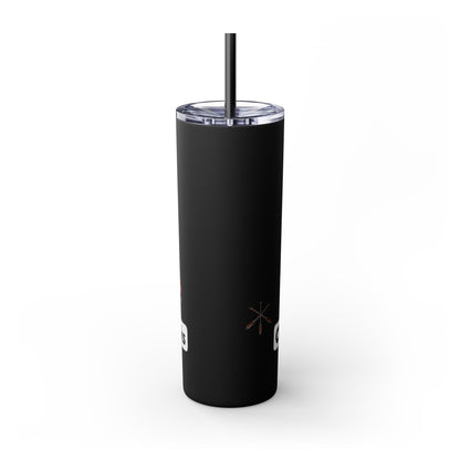 Pawnee Skinny Tumbler — Red Wolf Logo 20oz Insulated Tumbler with Straw