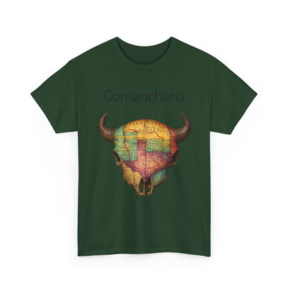 Comancheria Buffalo Skull T-Shirt — Western Map Graphic Tee