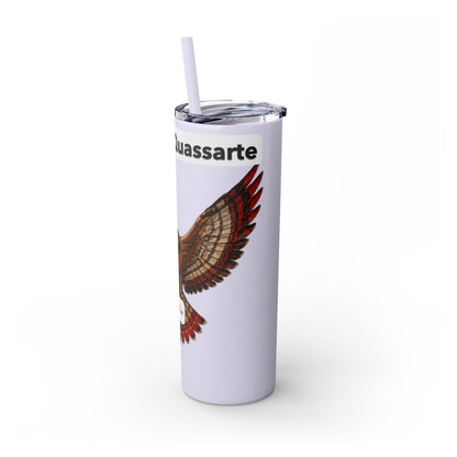 AQ Skinny Tumbler with Straw, 20oz