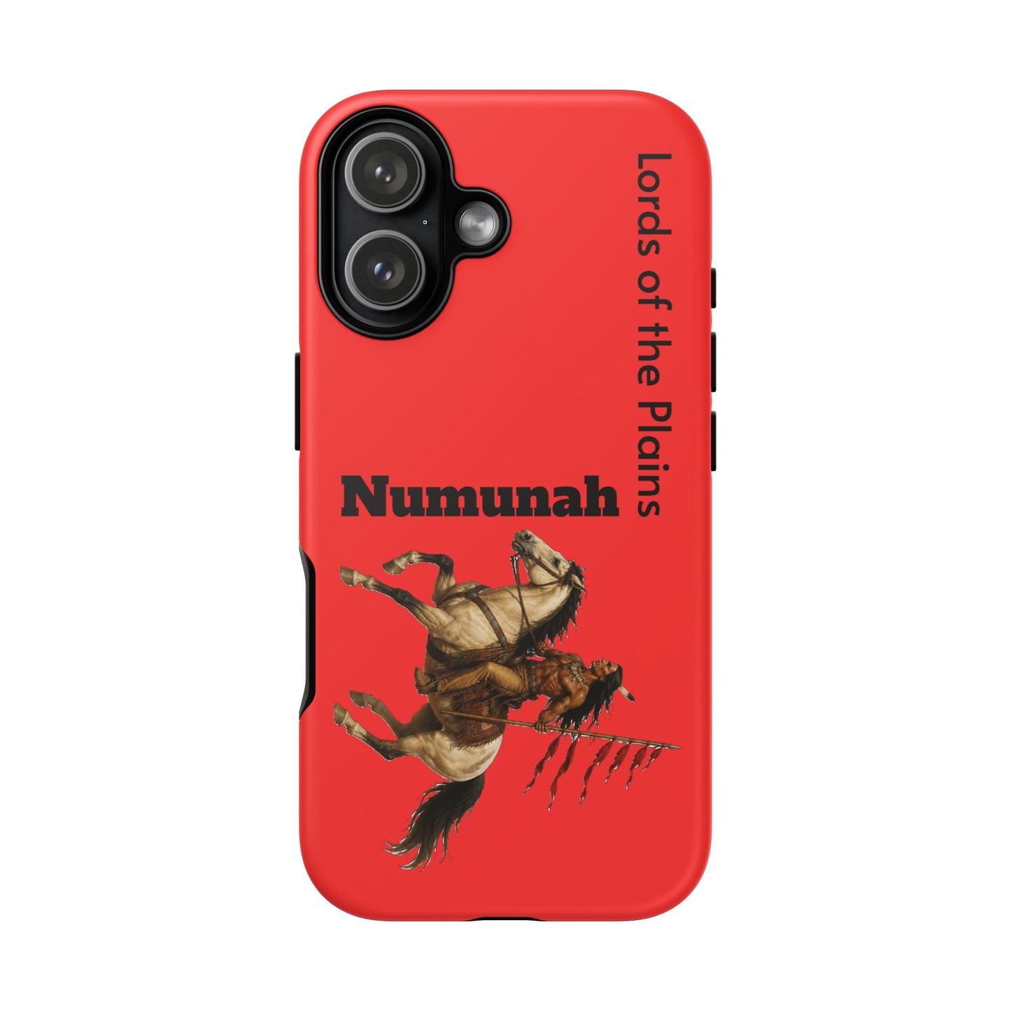 Comanche Numunah Horse Phone Case — 'Lords of the Plains' Red Protective Case