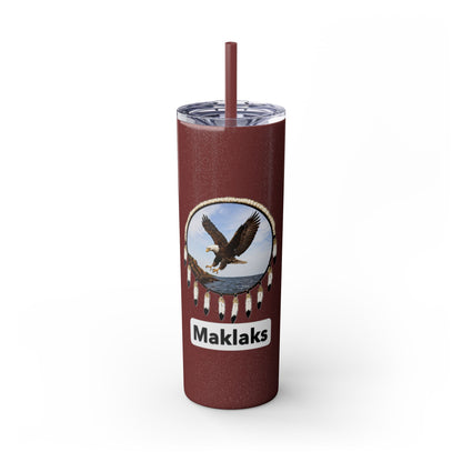 Modoc Eagle Skinny Tumbler – 20oz Straw Travel Cup (Maklaks)