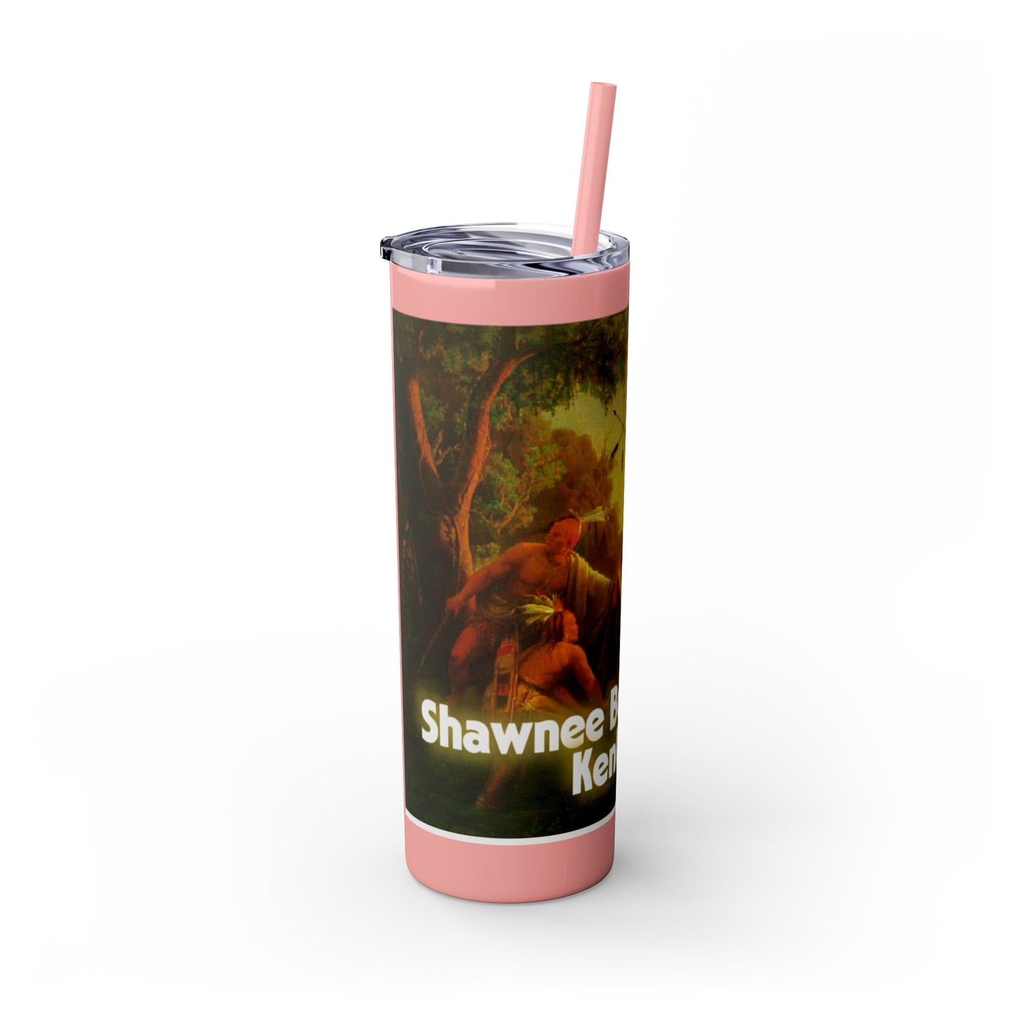 Shawnee Absentee Skinny Tumbler with Straw, 20oz