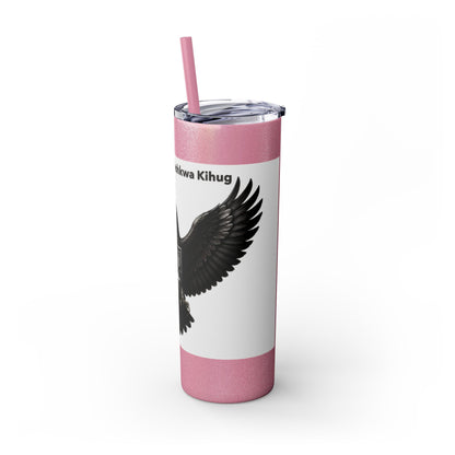 Sac Fox Skinny Tumbler with Straw, 20oz